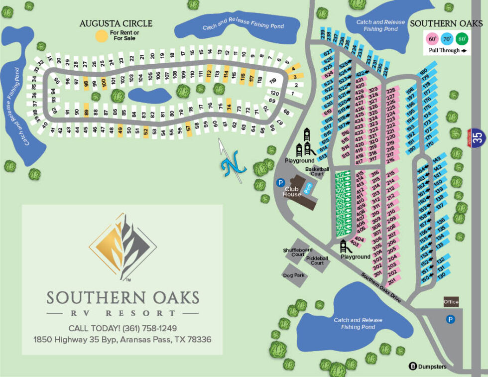 Map - Southern Oaks RV Resort