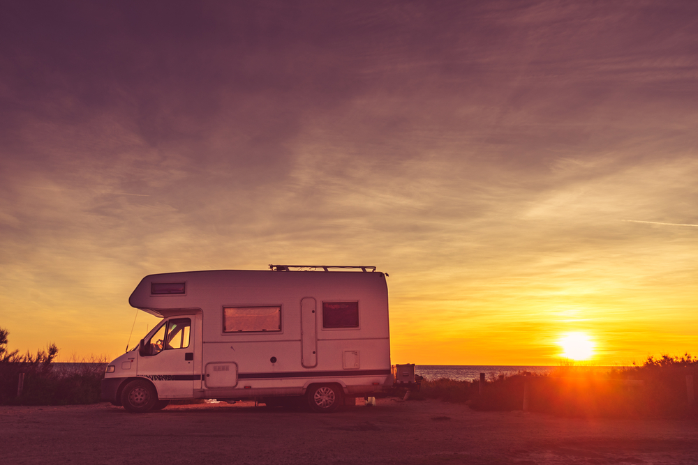 RV camping on texas coast