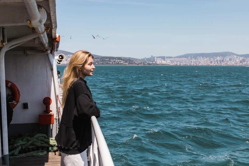 How do you take a ferry to port aransas?